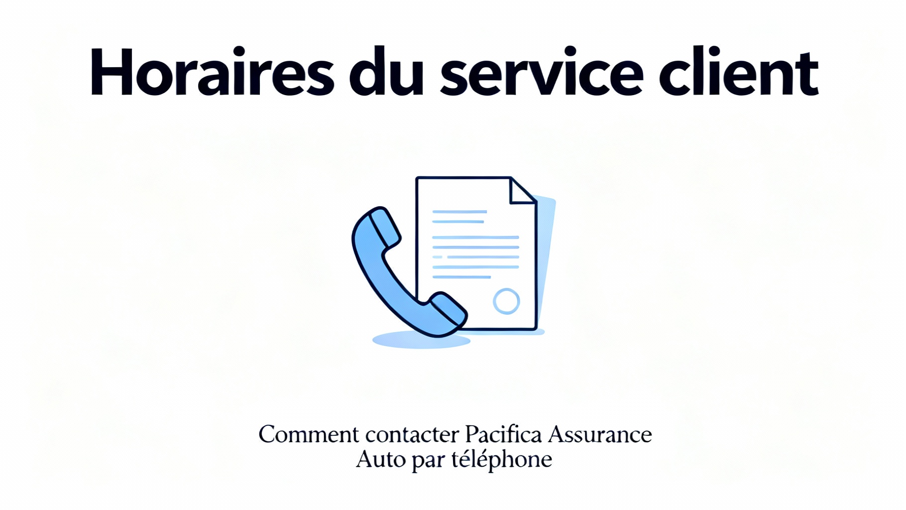 Horaires du service client