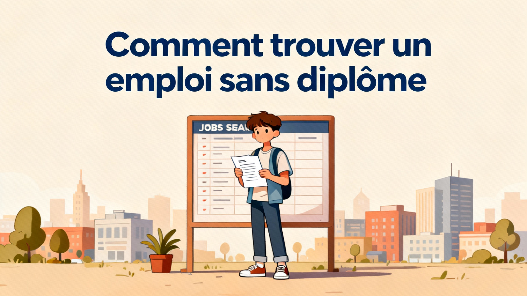 Comment trouver un emploi sans diplôme