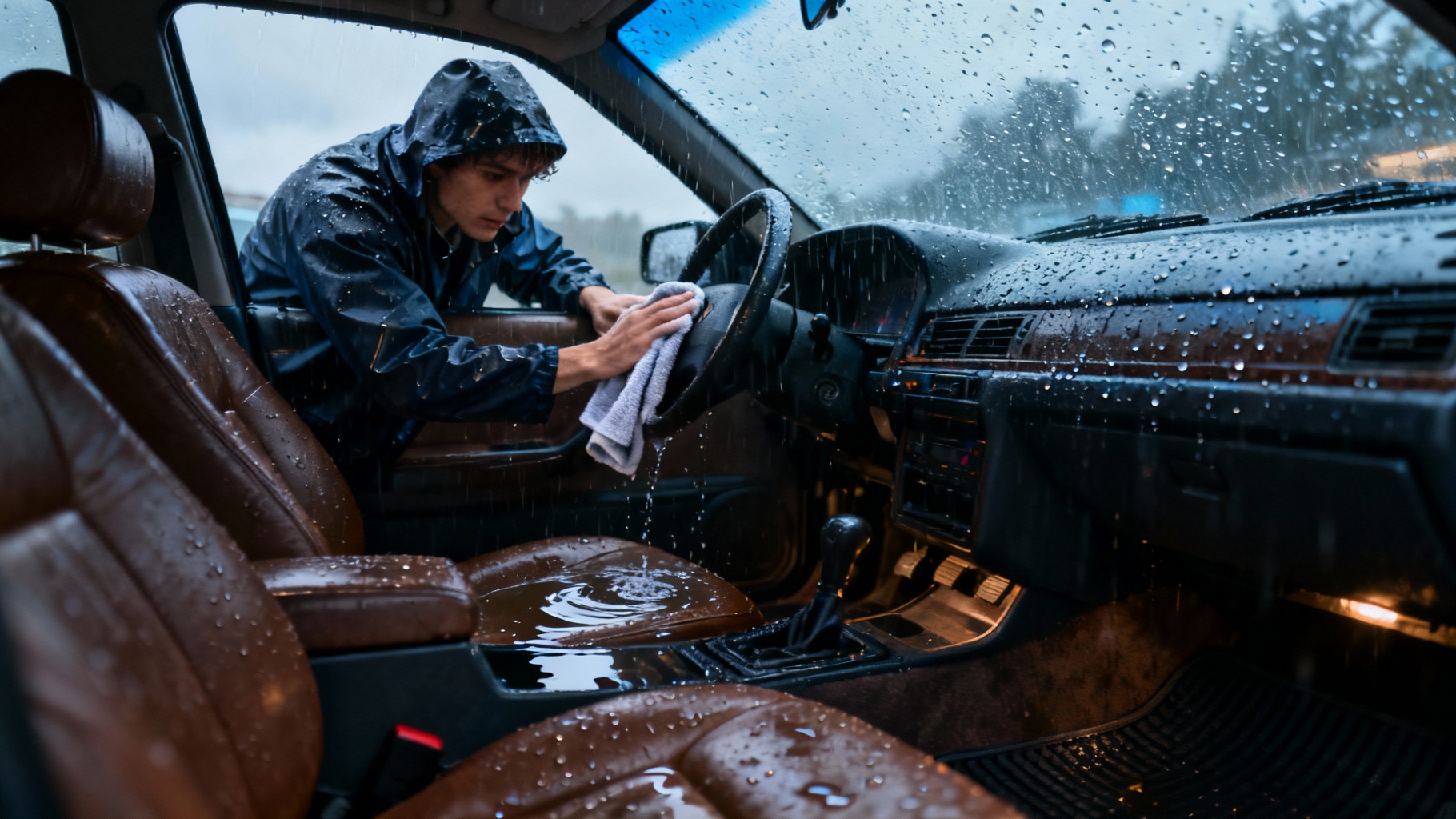 Infiltration d&#039;eau dans votre voiture sous la pluie : que faire ?