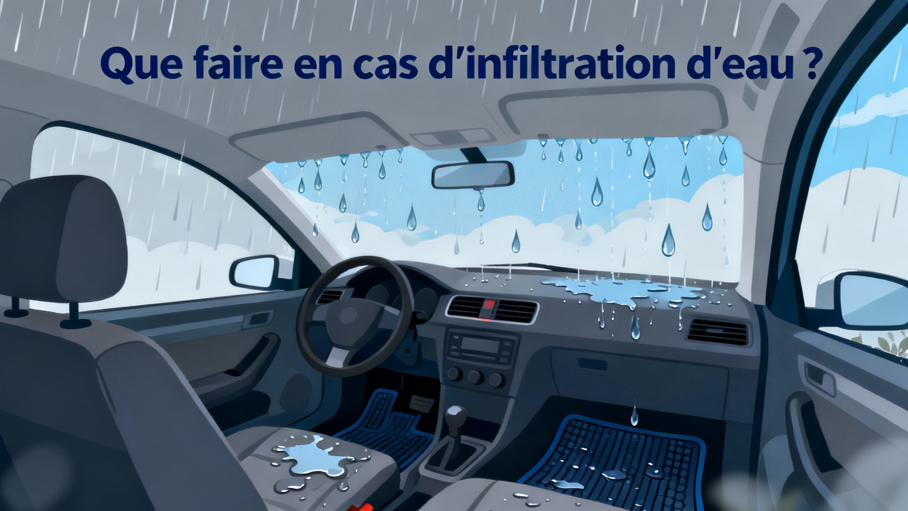 Que faire en cas d'infiltration d'eau ?