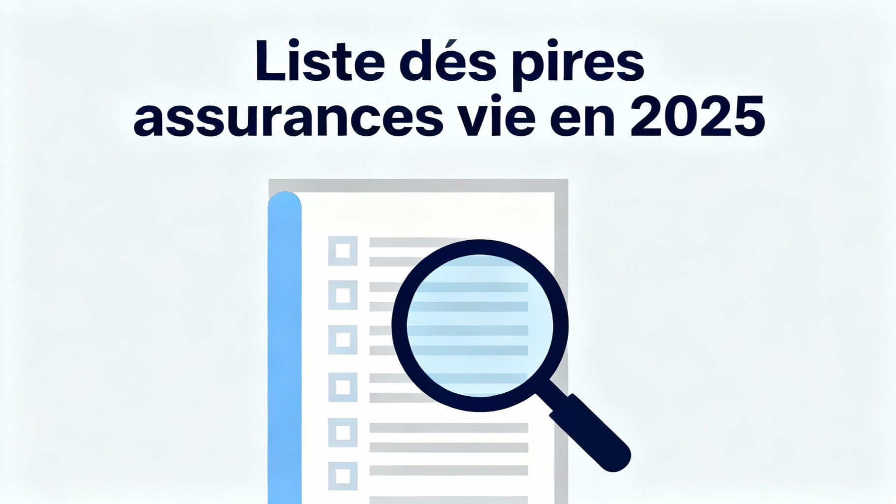 Liste des pires assurances vie en 2025